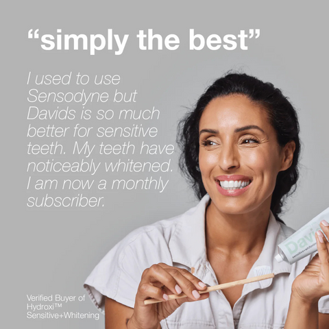 David's Sensitive + Whitening Hydroxi Premium Toothpaste - Peppermint