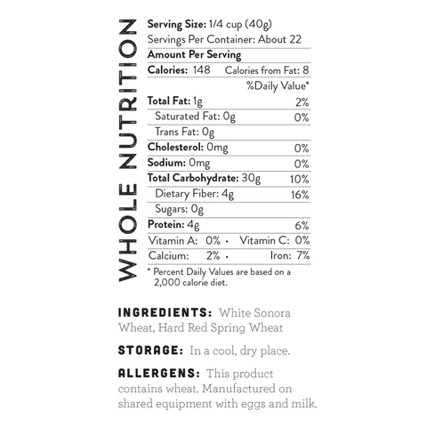 White Sonoma Wheat All Purpose Flour